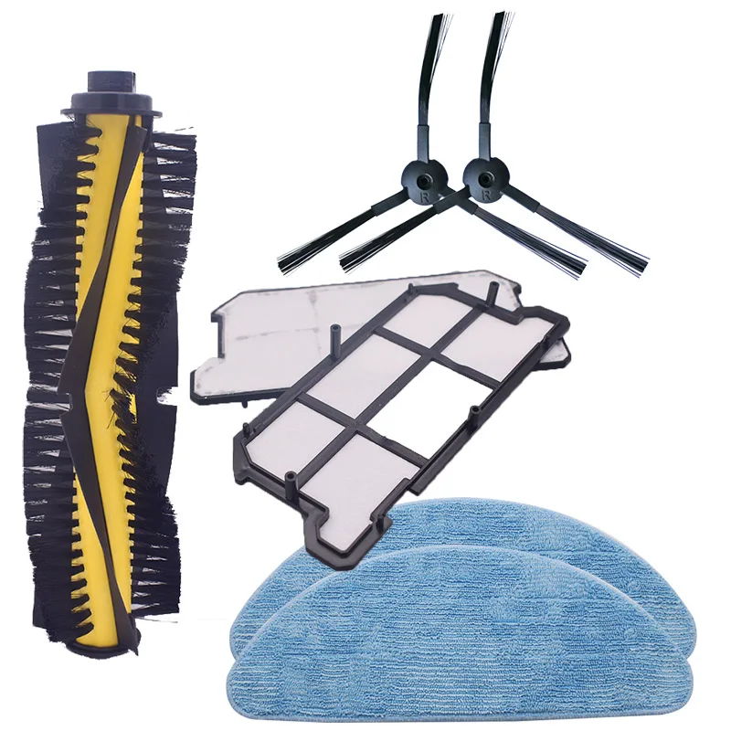 

Roller brush + filter + side brush + mop cloth for ILIFE V7 vacuum robot vacuum cleaner parts replacement kit spare
