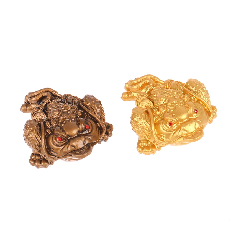 

Feng Shui Toad Money LUCKY Fortune Wealth Chinese Golden Frog Tabletop Ornament