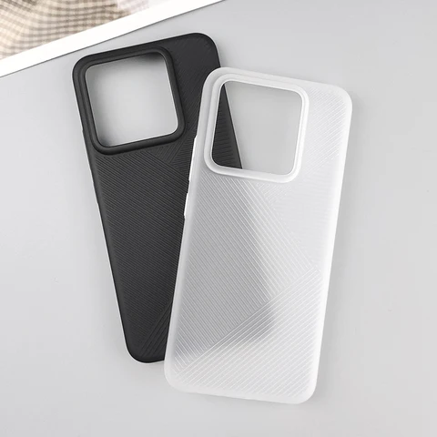 Для Xiaomi 15 Ultra 15 14 Pro Ultra 13 Тонкий жесткий чехол для телефона с матовой геометрической матовой полосой, стильный чехол с защитой от отпечатков пальцев