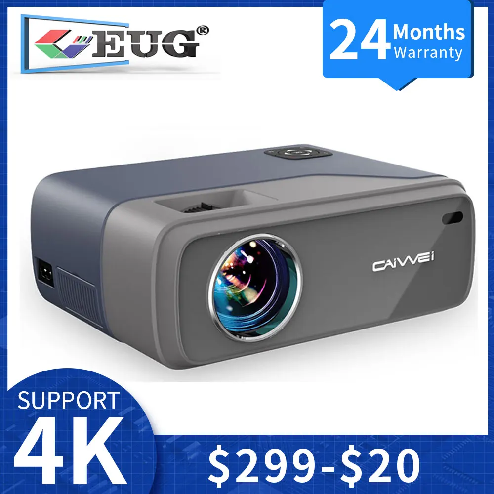 EUG проектор для дома Проектор домашнего кинотеатра Full HD 4K 1920*1080 dpi с поддержкой