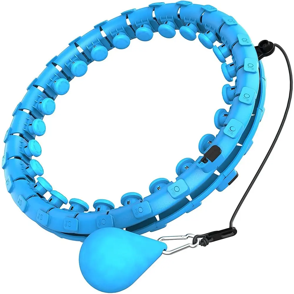 

Умный Утяжелитель Hula Circle Fithoop для взрослых женщин, утягивающий тренажер для талии, 24 съемных узла, регулируемый, 2 в 1