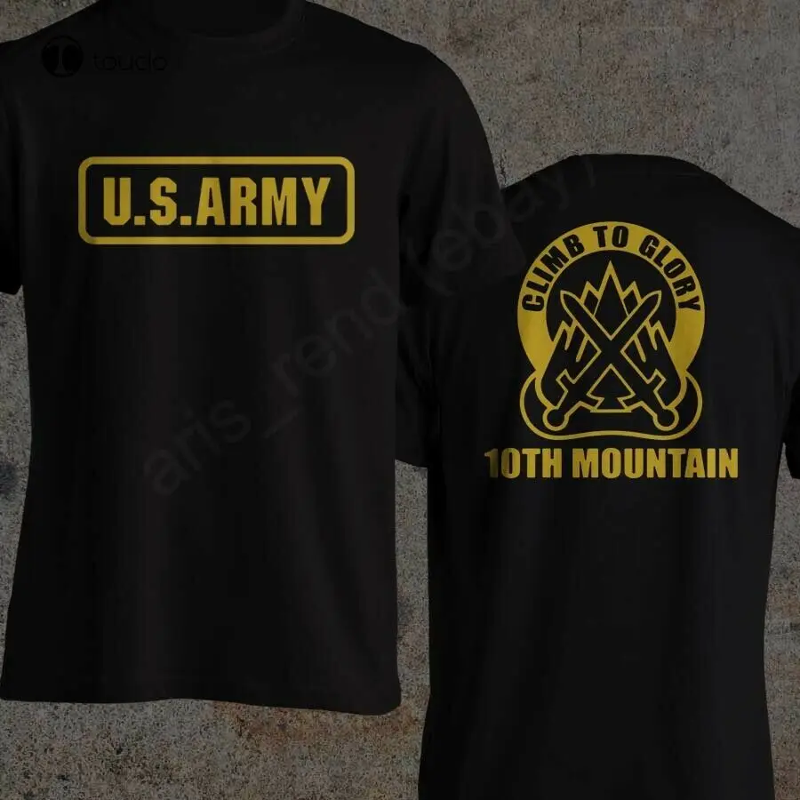 

Us Army 10Th Mountain Division Climb To Glory Military T-Shirt dress shirts for men