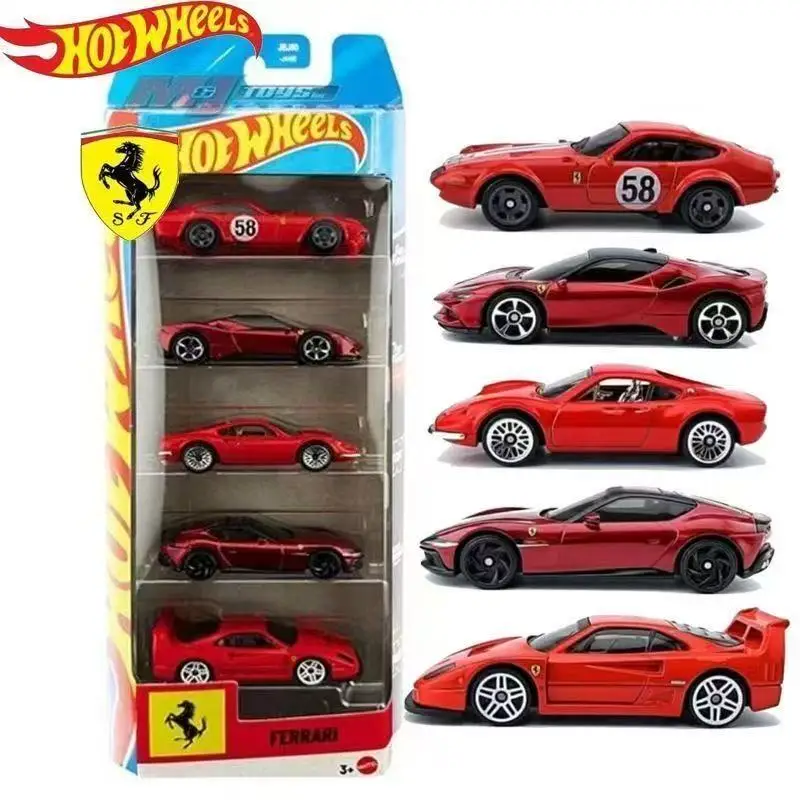 Фото Набор из 10 гоночных болидов Hot Wheels F1: Haas, Red Bull, Aston Martin, Alpine, Ferrari (5 машинок), в подарочной коробке JMM24, литые игрушки, новинки 2026 года №2