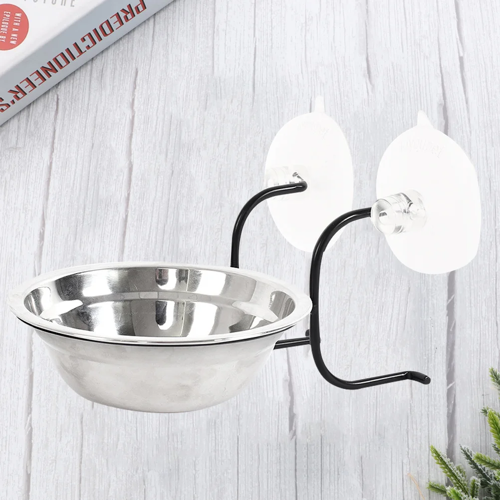

1 Set Cat Bowl Novel Sturdy Feeder Hanging Feeding Dish Supplies Rack