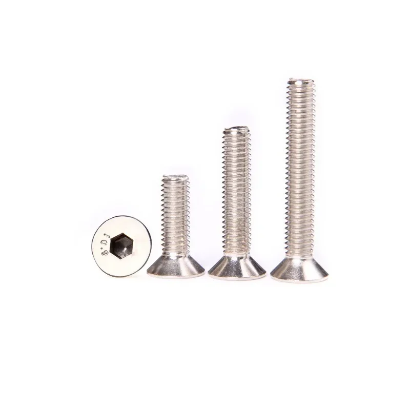 10 9 высокопрочные винты из углеродистой стали с потайной головкой и шестигранным