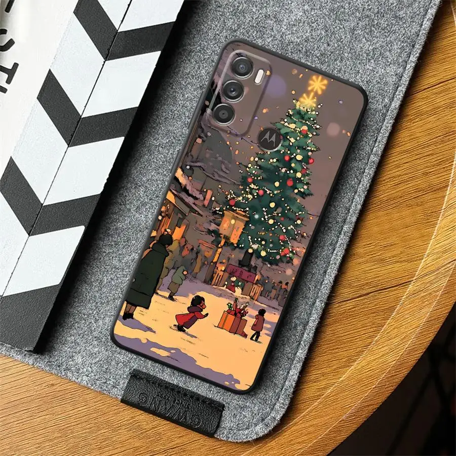 Чехол Christmas Town для Motorola Moto G50 G52 G60s G22 Edge40 Edge 20 Pro 30 Lite G32 G53 G30 G71 G51 G73 (art.: 3920d99125396) - 3920d99125396