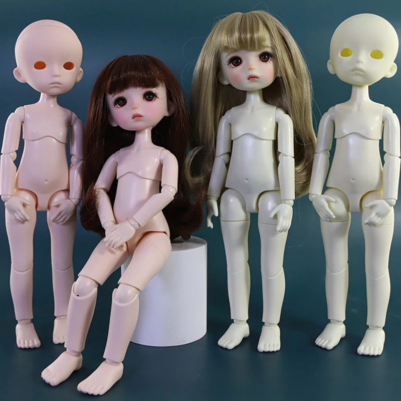 1/6 BJD Doll Toys for Boy and Girl 20 Ball Jointed Swivel White Skin Naked No Makeup Doll for Girls Toys