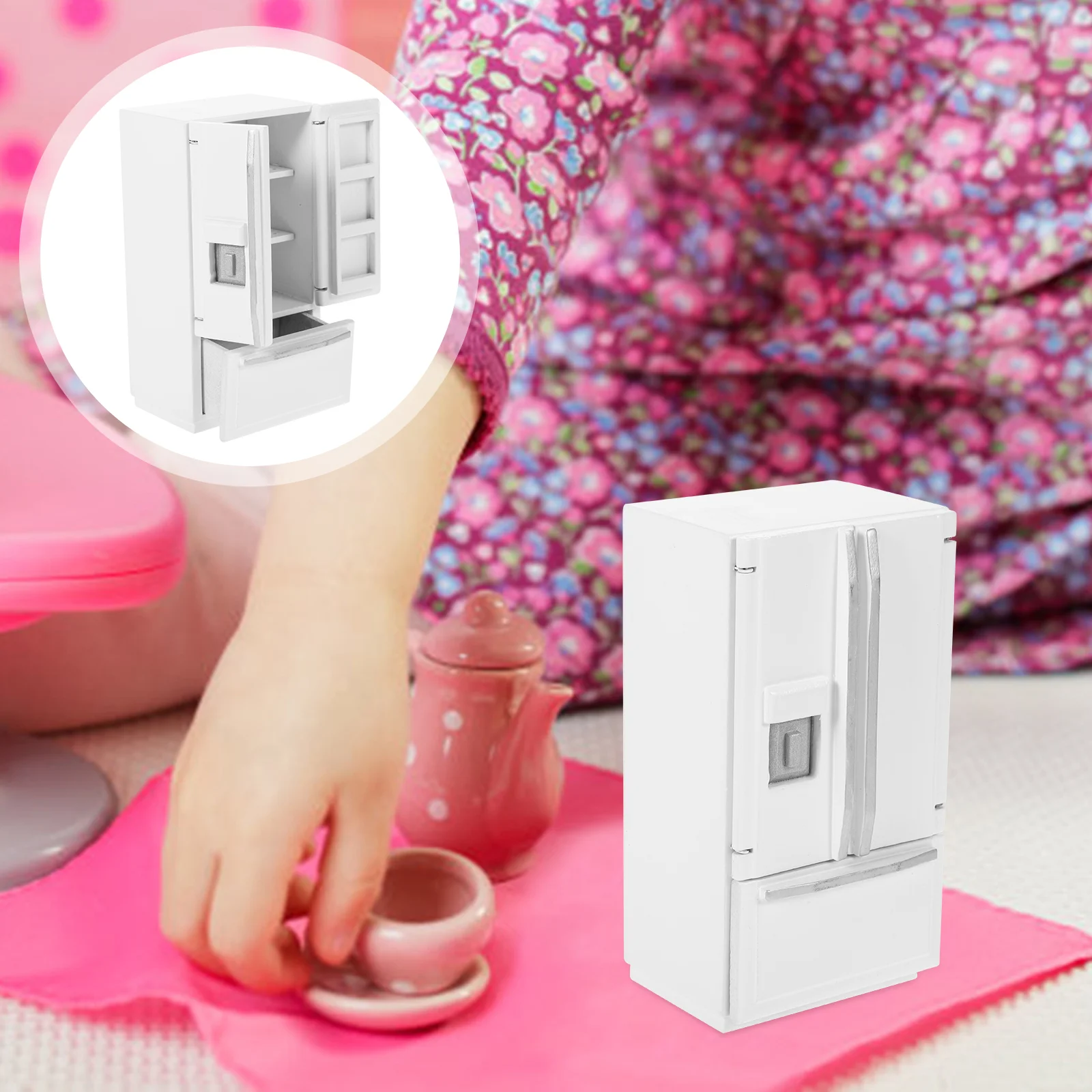 

Микро-холодильник, кухонные миниатюрные украшения, мебель для дома, холодильники