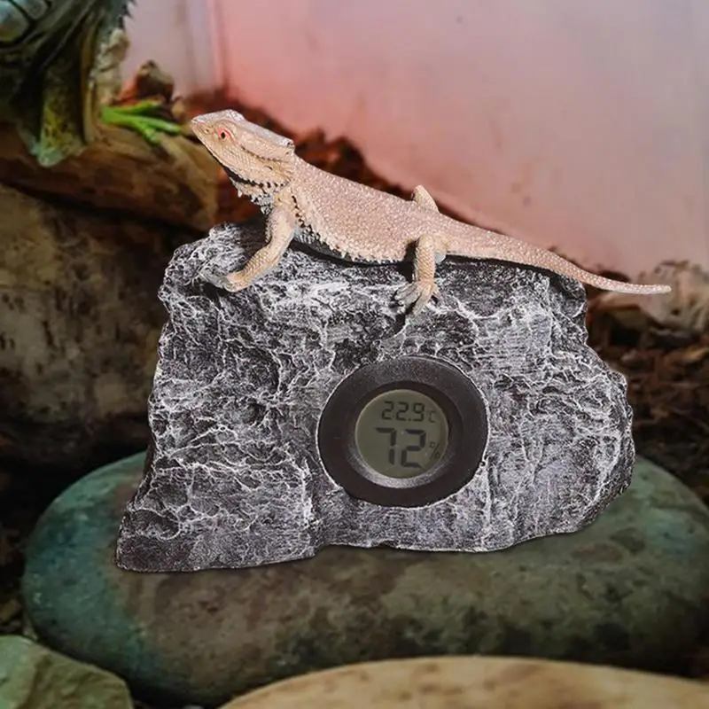 Аквариумный термограф цифровой ареометр измеритель влажности с камнями дизайн