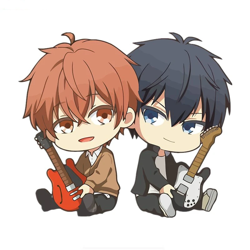 

Креативные Автомобильные Наклейки Декор мотоциклетные наклейки прилагаются Mafuyu и Ritsuka Chibis декоративные аксессуары креативные ПВХ, 12 см * 13 ...