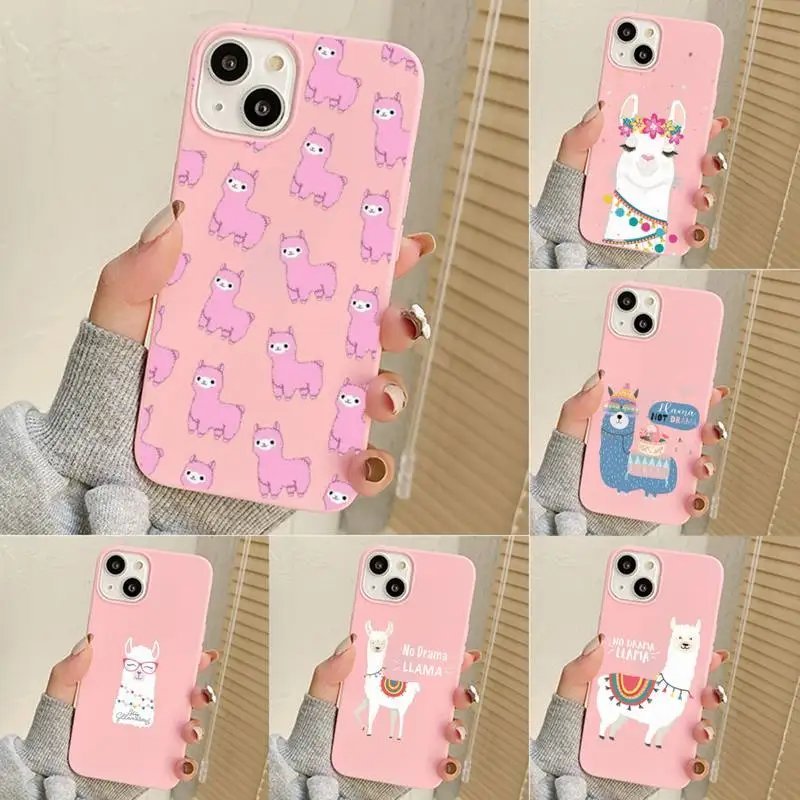 

Kawaii Cute Llama Alpaca Animals Cartoon Phone Case For Iphone 7 8 Plus X Xr Xs 11 12 13 Se2020 Mini Mobile Iphones 14 Pro Max
