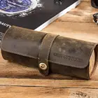 Коробка для часов в рулоне, кожаный дорожный держатель для наручных часов, искусственный мешочек, для хранения часов, S7c9