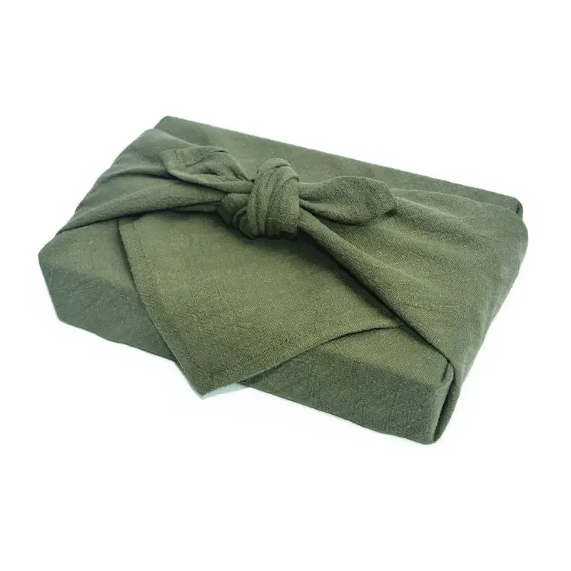 Японский многофункциональный платок Furoshiki из хлопка и льна