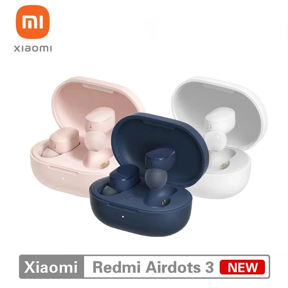 

Xiaomi Redmi AirDots 3 Earphone Bluetooth, Hybrid Vocalism Wireless Headphones Xiomi Headset with Mic High Sound Quality Earbuds