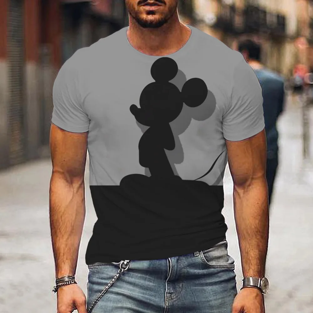 

2023 Disney Mickey Mouse family new animated T-shirt summer N boys and girls fashion short sleeves