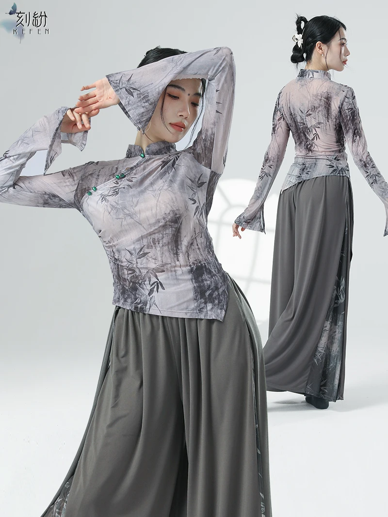 Классическая танцевальная одежда женские топы муслиновая чернила и стирка со