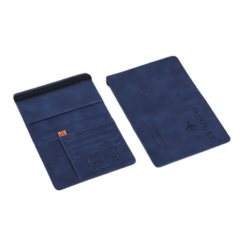 Russia Leather RFID Blocking Passport Cover Travel Passport Holder Worldwide Men Women Covers on The Passports Document Cover