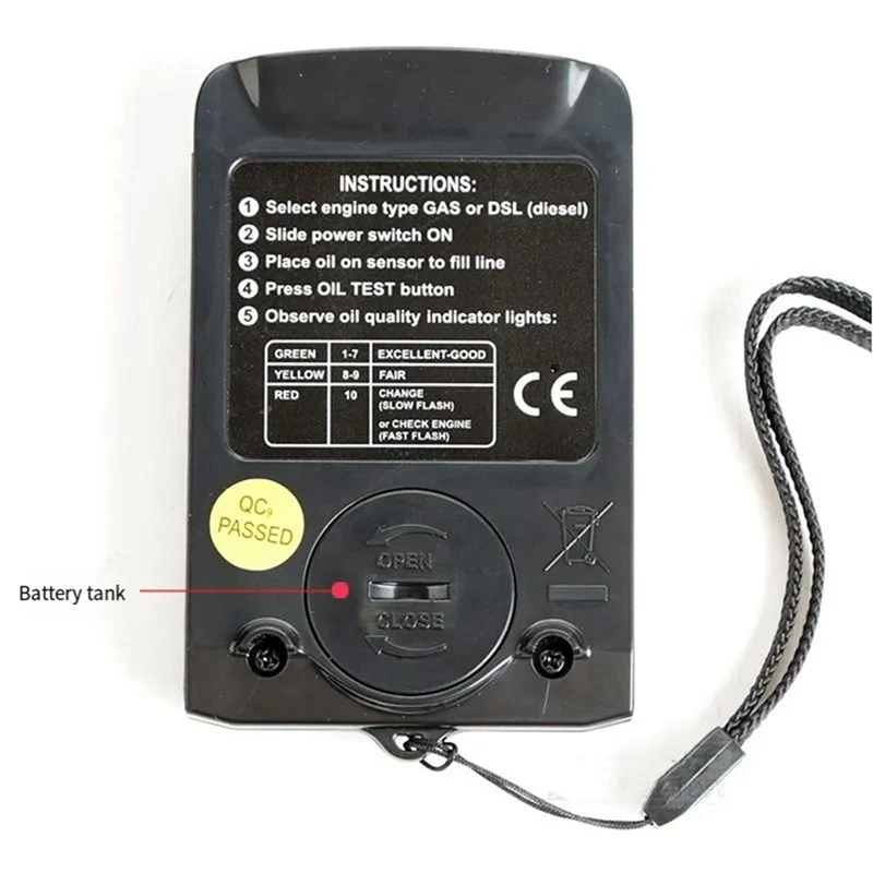 Цифровой Тестер светодиодный 1 шт. 12 В тестер качества моторного масла
