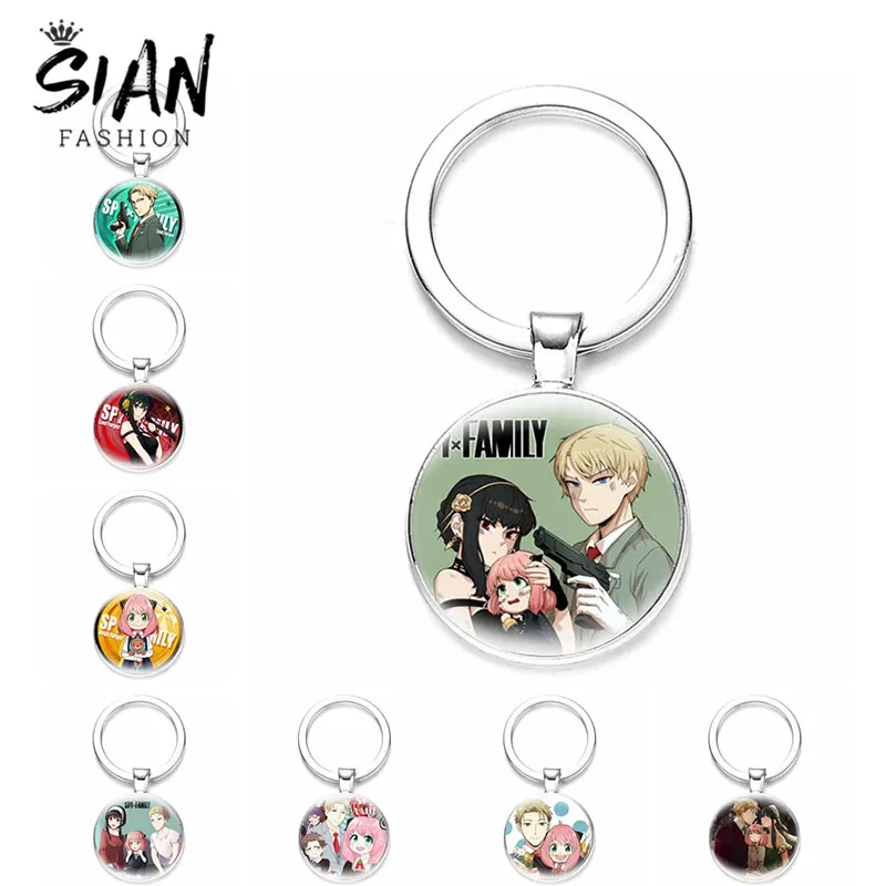

Cute Figures Twilight Yor Forger Anya Forger Charm Keychains Anime SPY×FAMILY Keychain Car Keys Holder for Men Women Jewelry