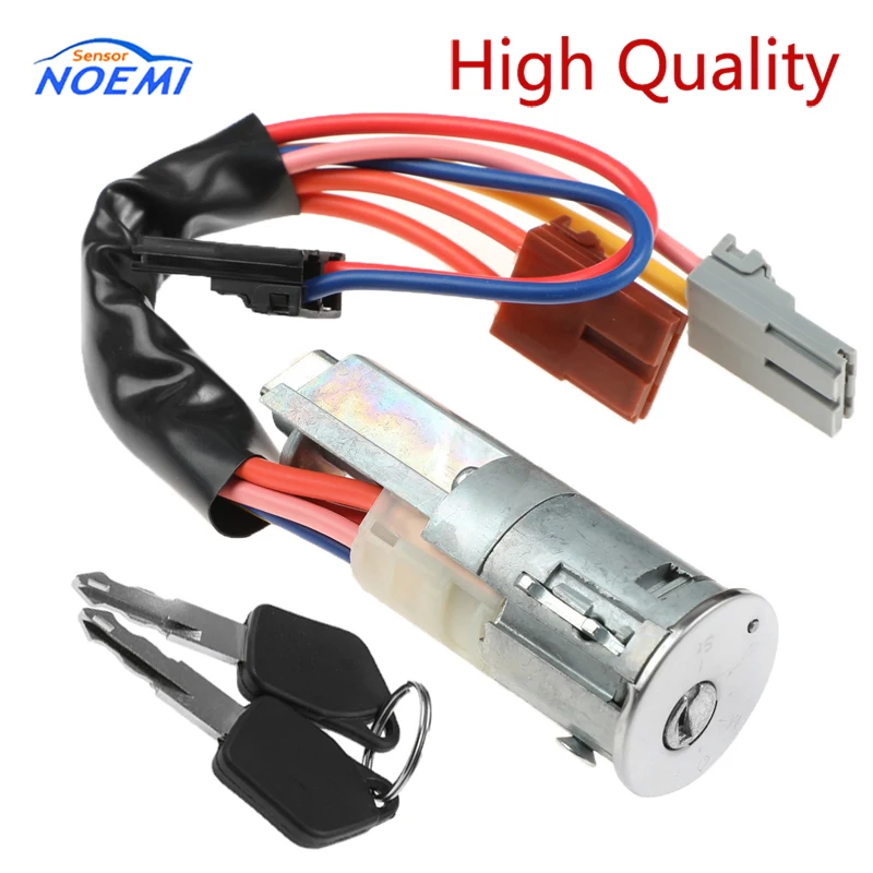 

YAOPEI 2521.21 252121 Left Ignition Switch Lock Cable With 2 Keys for Peugeot