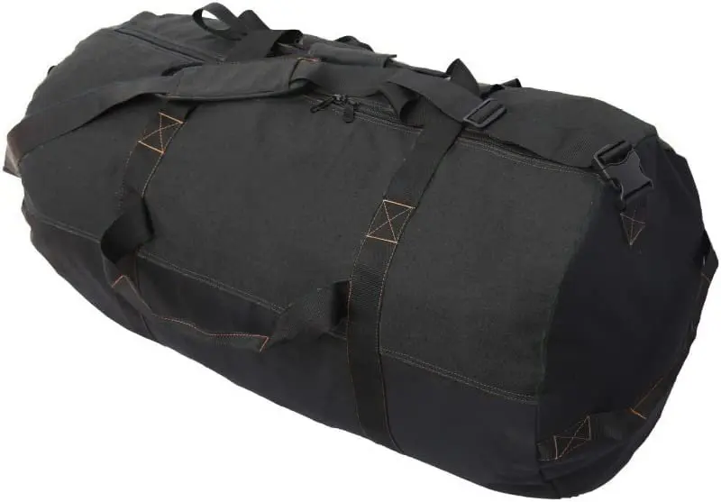 

Packable Shoulder Duffle Bag with Straps - Great for Travel, Gym, Sports, Work, Camping, Hiking, Overnight, Weekend - Durable Co