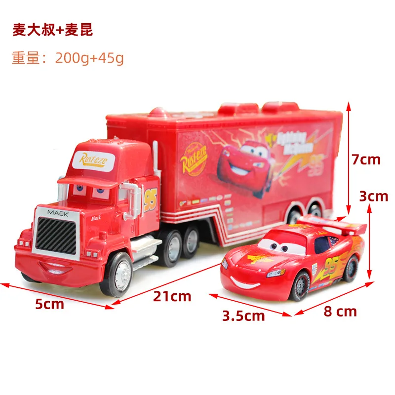 

Disney Pixar Cars Figure Toys Lightning McQueen Jackson Storm Mack Uncle Truck 1:55 Model Car For Children Gifts