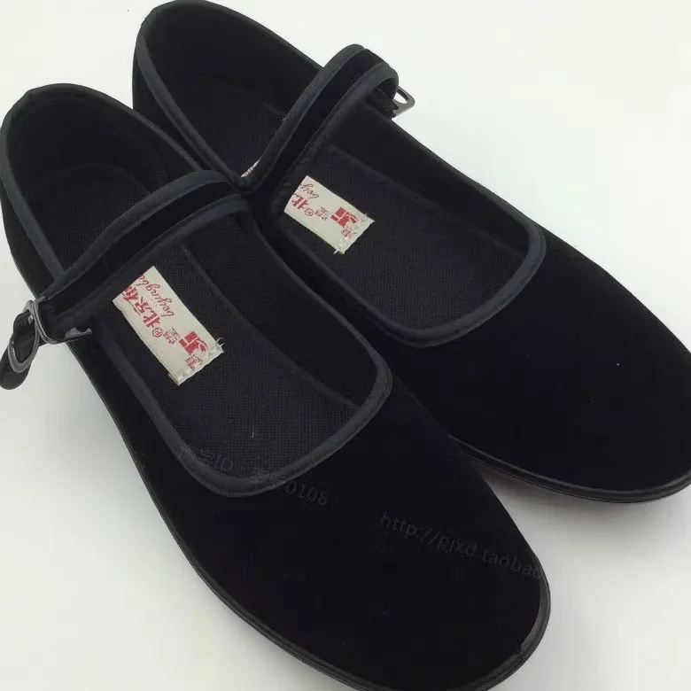 Туфли Мэри Джейн в стиле ретро женская обувь черные рабочие туфли на плоской