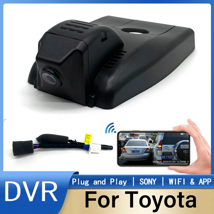 Car Dvr Plug and play Wifi Video Recorder Dash Cam Car Camera For Toyota CHR IZOA 2017 2018 2019 2020 Wireless DashCam HD 1080P