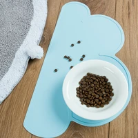 foldable pet placemat cloud dog bowl mat cleaning feeder rug cat food table mat accessories splash proof waterproof silica gel