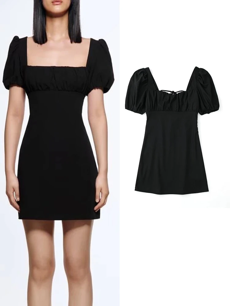 

Платье TFMLN женское льняное с квадратным вырезом, Элегантное Вечернее приталенное, с открытой спиной, Бандажное, повседневная верхняя одежда...