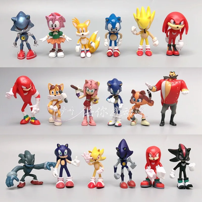 

Anime Figure Sonic The 6 options Hedgehog 1. 2 and 3 generations PSP Game Doll Handmade Decoration Model Kids Toys Birthday Gift