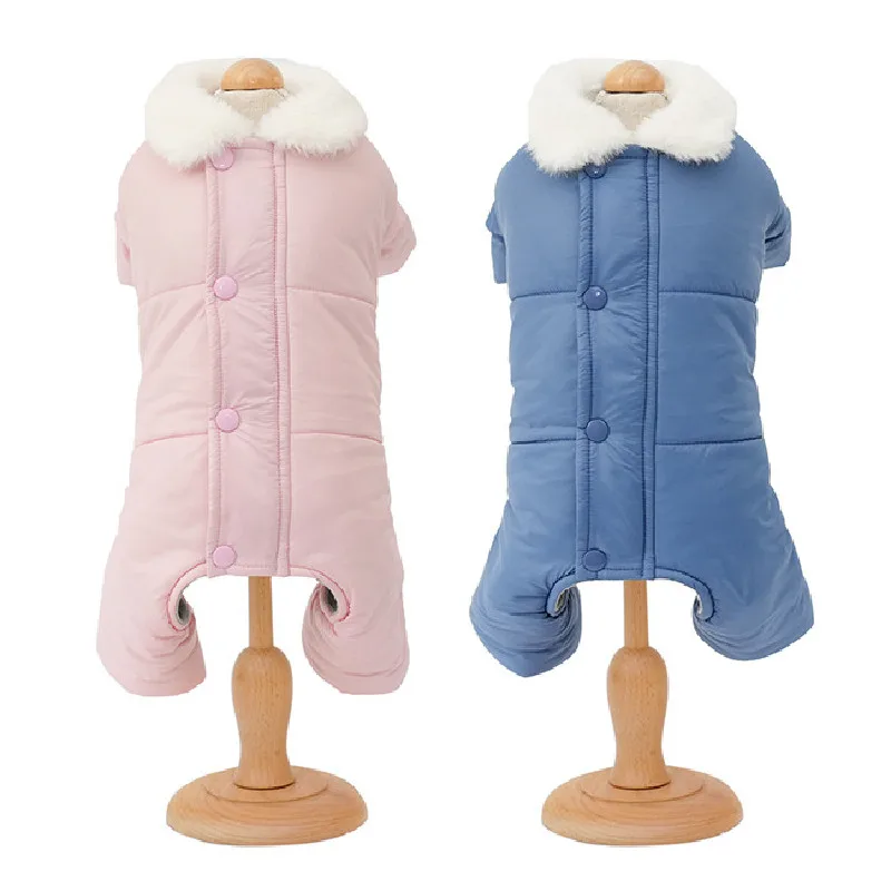 

Winter Pet Jacket Coat Warm Dog Clothes Jumpsuit Rompers Puppy Small Dog Costume Yorkie Pomeranian Poodle Bichon Costume Outfit