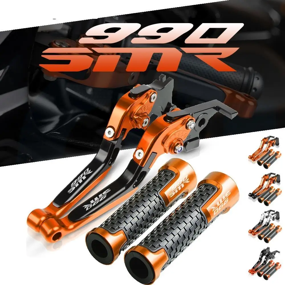 

For 990SMR 990 SMR 2009 2010 2011 2012 2013 Accessories Motorcycle Adjustable Folding Brake Clutch Levers Handlebar Hand Grips