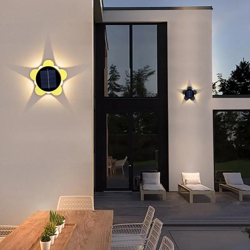 

Solar Plum Blossom Wall Lamp Outdoor Waterproof Home Courtyard Garden Layout Terrace Balcony Atmosphere Decoration Night Light