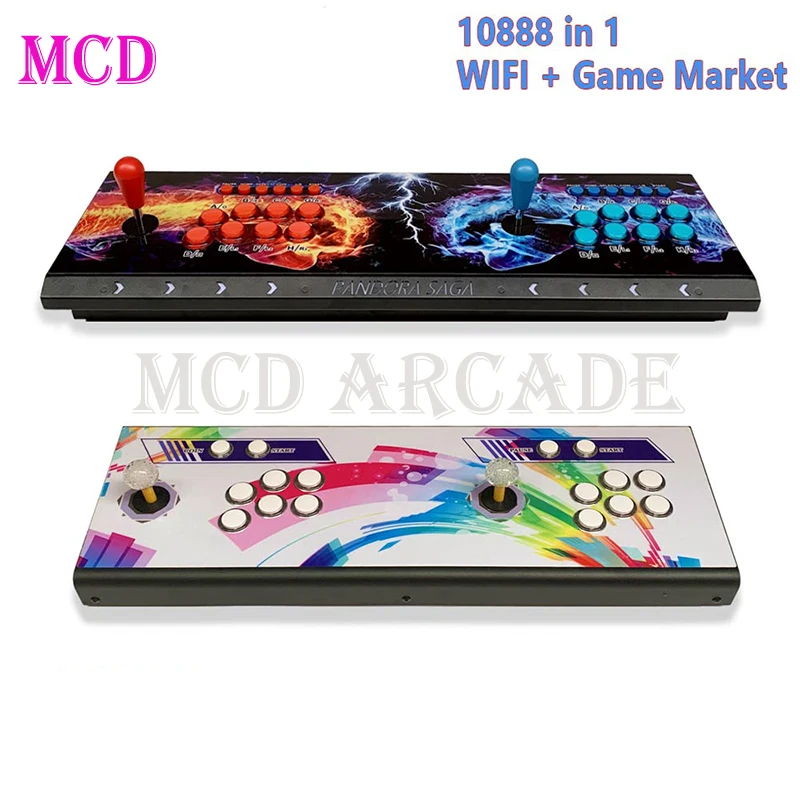 Retro Arcade 3D Pandora's Box EX WIFI8000 10888 in 1 Save Function Multiplayer Support Add Game 4 Players for Gaming Cabinet