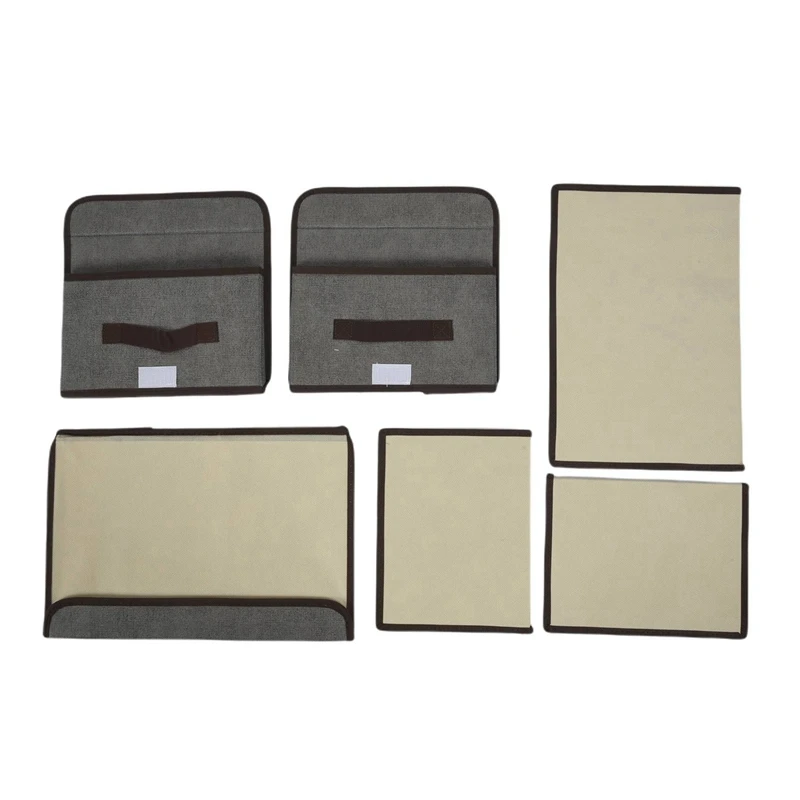 

New-Foldable Storage Boxes With Lid,Fabric Collapsible Storage Bin Basket With Handle,For Wardrobe/Closet/Shelves