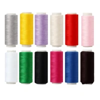 12pcsset household mini colorful spool polyester sewing thread for clothes