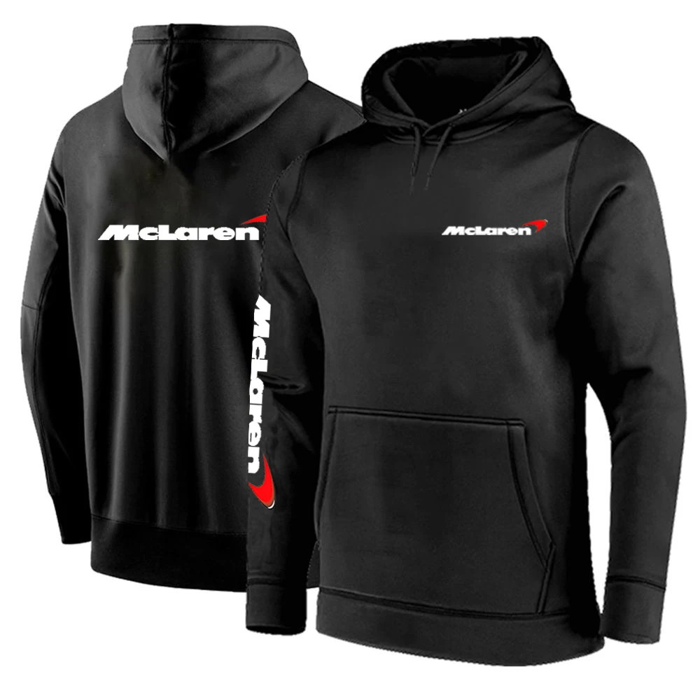 

2022 Autumn Winter Men McLaren Logo Hooded Long sleeve Classic Hoodie Solid Color Pullover Sweatshirt Casual Plus Size Coats