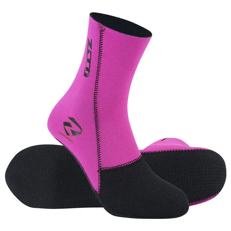 

3mm Neoprene Diving Socks Non-slip Adult Warm Patchwork Wetsuit Shoes Diving Sur