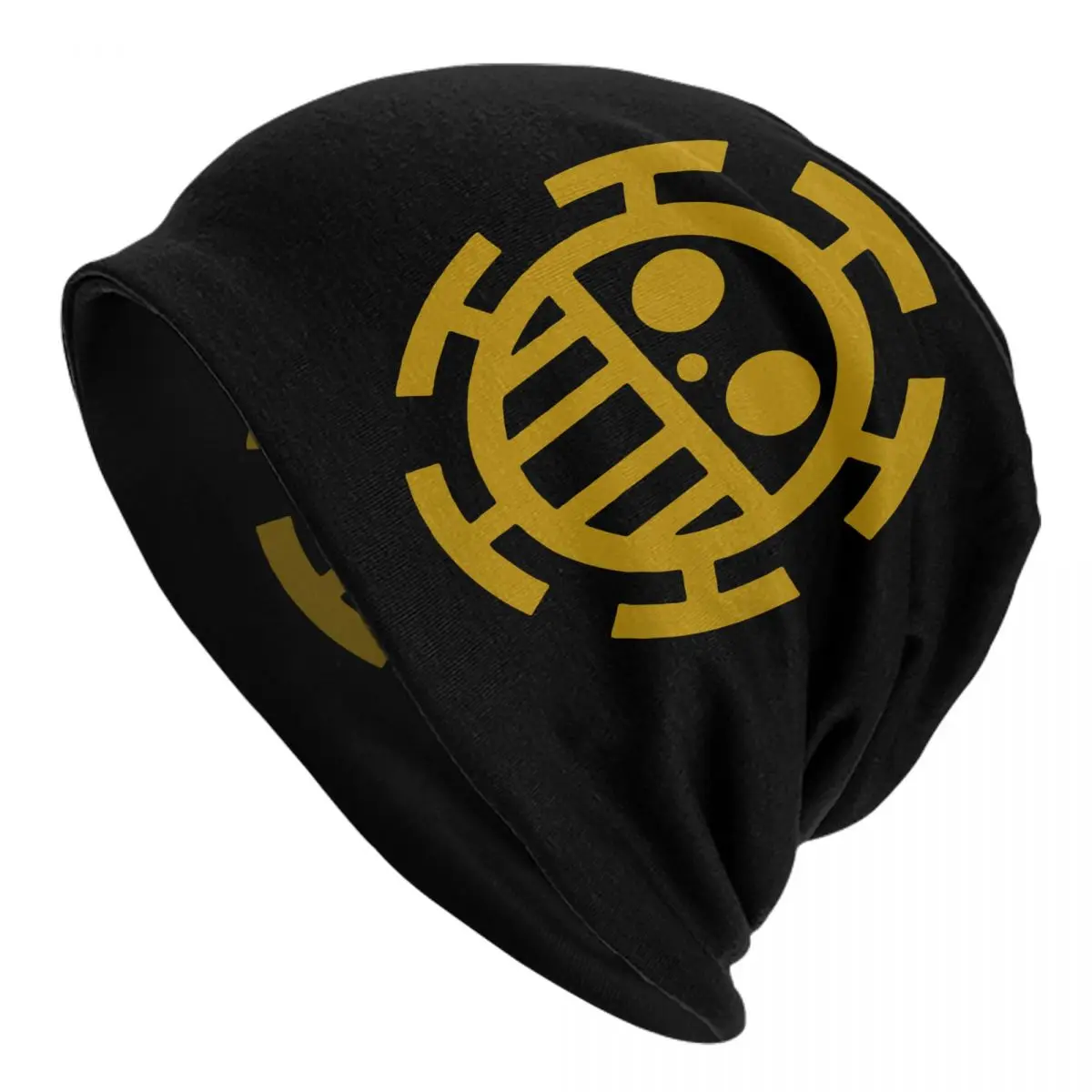 

Trafalgar Law Jolly Roger Bonnet Hats Knitted Hat Cool Outdoor One Piece Skullies Beanies Hats Unisex Warm Dual-use Caps