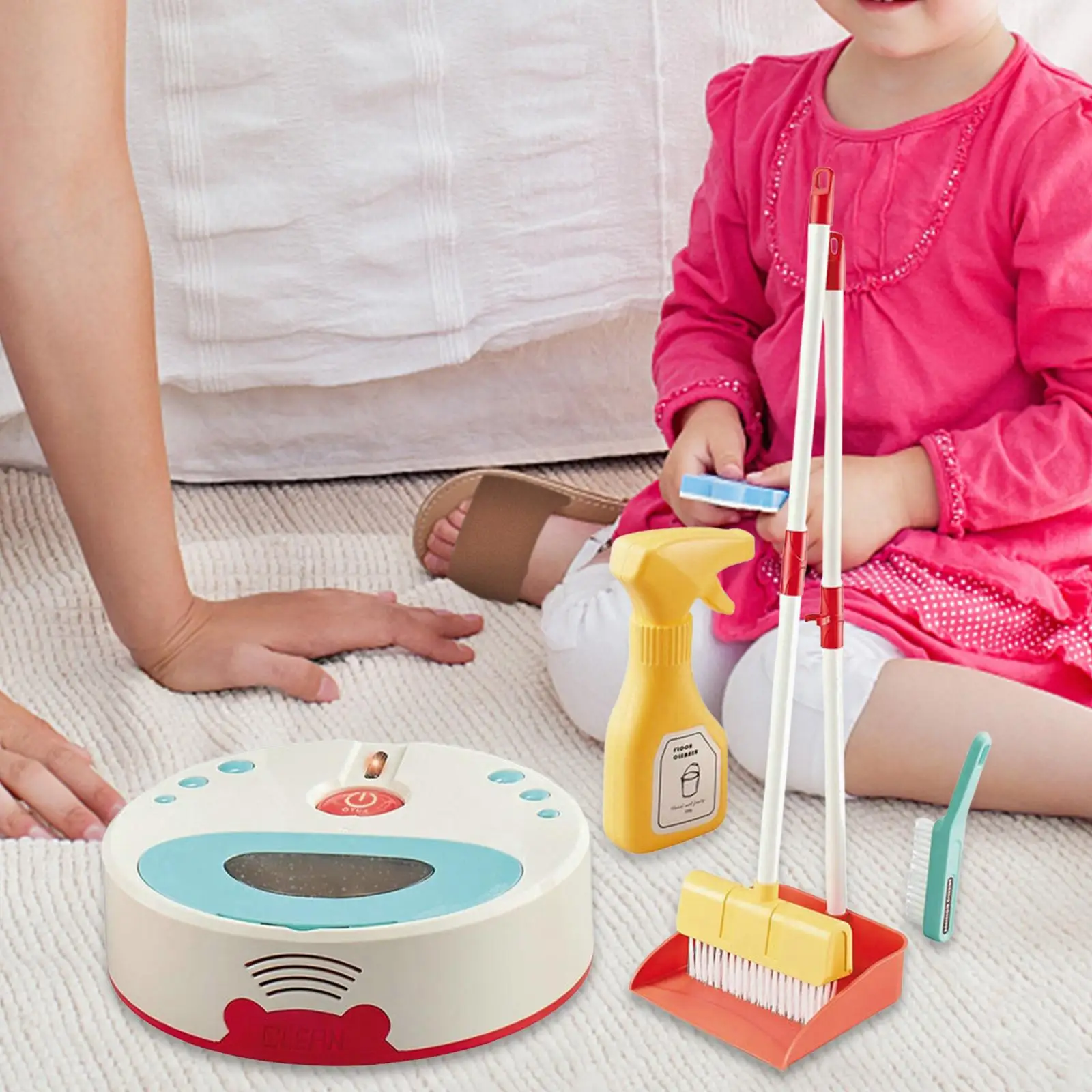 

5 шт., детский набор инструментов для чистки, игрушка для чистки детей, развивающая игрушка