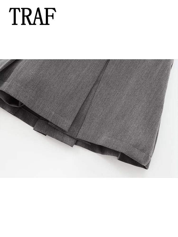 Юбка-шорты Женская плиссированная средней посадки на лето