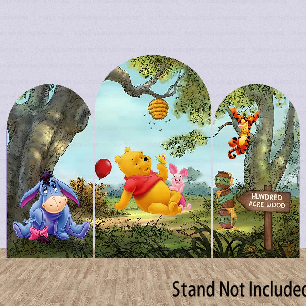 Disney Винни-Пух Медведь Тигра Арка Крышка Фон Стены Детский Душ День Рождения