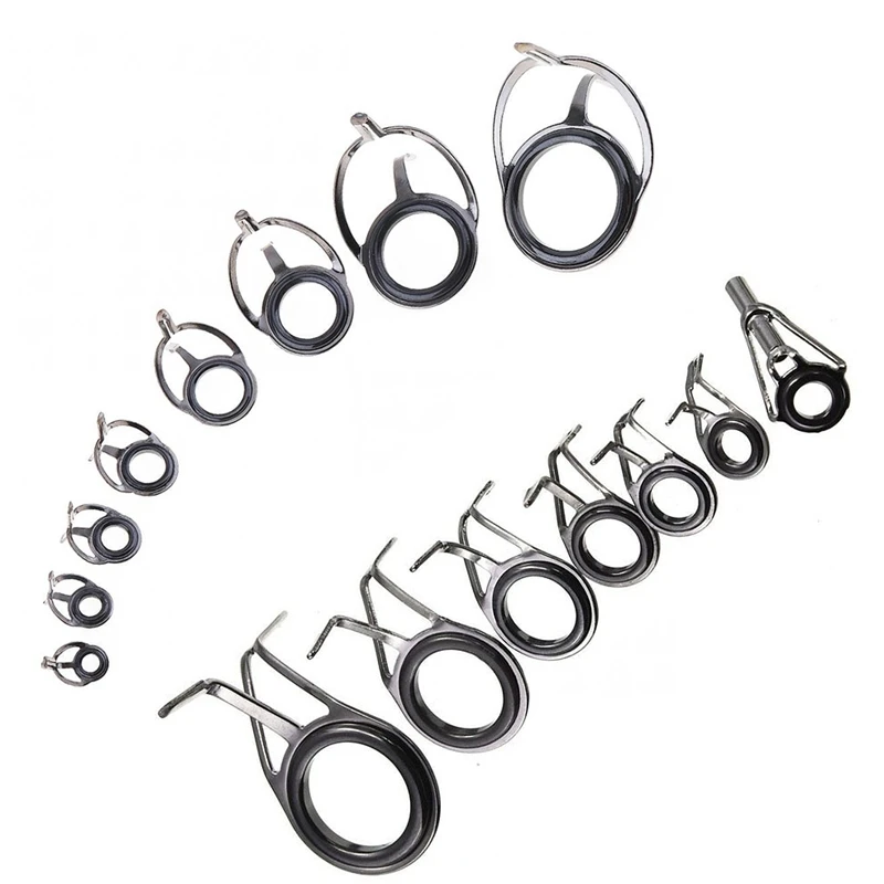 7 шт. направляющие для удочки наконечник рыбы диаметром 5-18 мм и 8 овальные