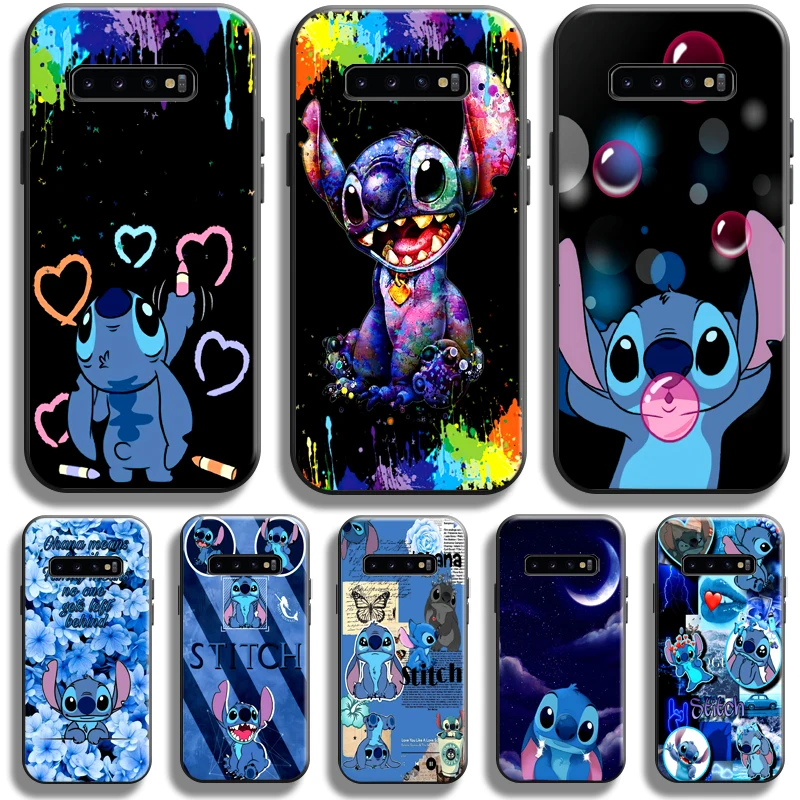 

Disney Lilo Stitch Case For Samsung Galaxy S10 Plus Lite S10E Phone Case For Samsung S10 5G TPU Liquid Silicon Soft Carcasa