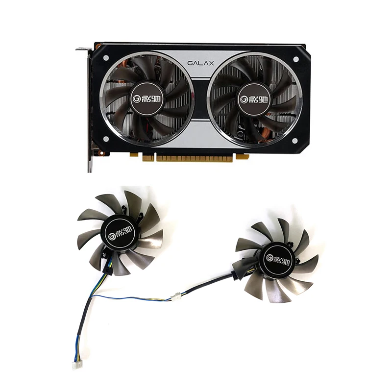 

75mm Galaxy KFA2 GeForce GTX 1060 OC GTX 1650 SUPER Cooling Fan GA82S2H GTX1650 GTX1060 GPU Replacement Fan