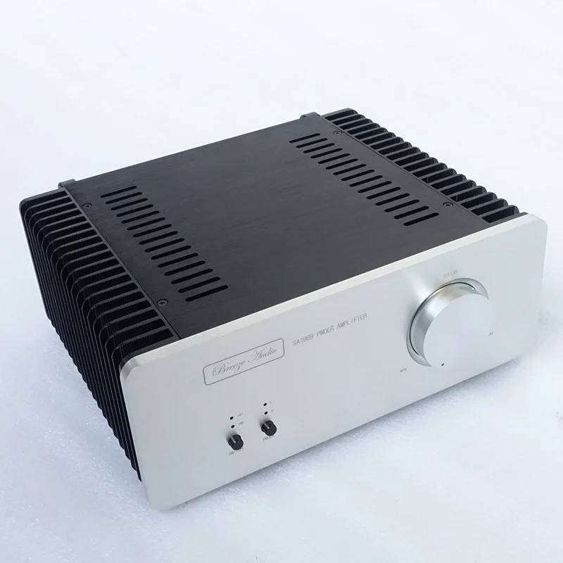 

BRZHIFI Wholesales Price Profession Audio Power Amplifier Class A Hood 1969 Home Hifi Stereo Amplificador Classic Black / Silver