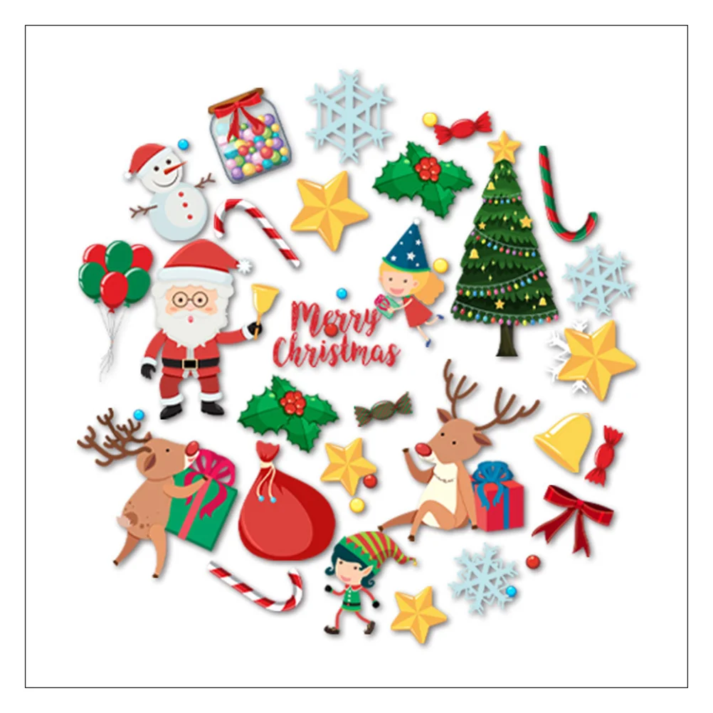 

1 Set Fridge Sticker High Grade Sturdy Prime Premium Fridge Sticker for Xmas