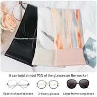 fashion portable soft pu leather sunglasses case glasses bag nearsighted eyewear protector reading glasses pouch
