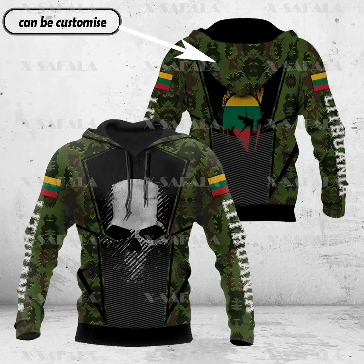 

LITHUANIA PROUD WITH COAT OF ARMS 3D Printed Hoodie Spring Autumn Man Women Harajuku Outwear Hooded Pullover Tracksuits Casual-5